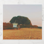 Point Mugu Beach - Pacific Coast Highway - CA Bierflaschenetikett (Einzelnes Label)