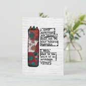 Point of a Artichoke Grußkarten Funny Veggie Karte (Stehend Vorderseite)