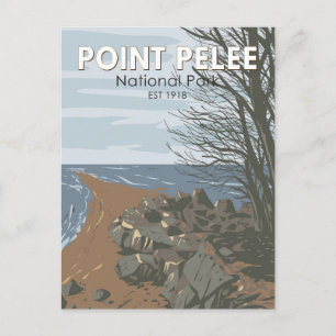 Point Pelee Nationalpark Reise Kunst Vintage Postkarte