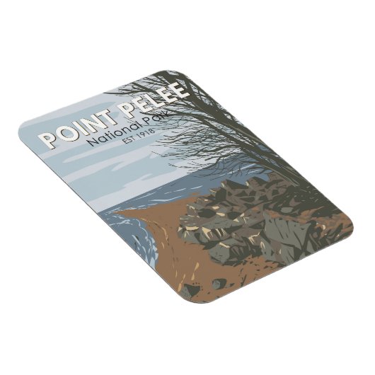 Point Pelee Nationalpark Reisen Vintag Magnet (Rechte Seite)