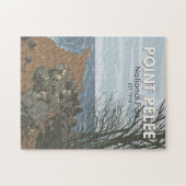 Point Pelee Nationalpark Reisen Vintag Puzzle (Horizontal)