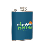 Point Pelee Nationalpark Retro Flachmann (Rechts)