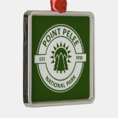 Point Pelee Nationalpark Sun Trees Ornament Aus Metall (Rechts)