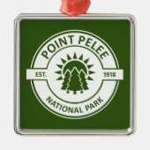 Point Pelee Nationalpark Sun Trees Ornament Aus Metall (Vorne)