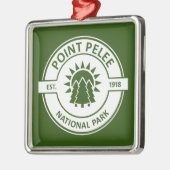 Point Pelee Nationalpark Sun Trees Ornament Aus Metall (Links)