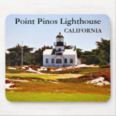 Point Pinos Lighthouse, California Mousepad (Vorne)