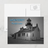 Point Pinos Lighthouse Postkarte (Vorne/Hinten)