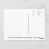 Point Pinos Lighthouse Postkarte (Rückseite)
