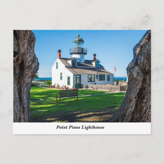 Point Pinos Lighthouse Postkarte (Vorderseite)