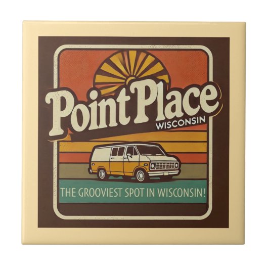 Point Place Wisconsin Fliese (Vorderseite)