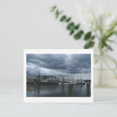 Point Pleasant Beach Fishing Boote Postkarte (Stehend Vorderseite)