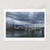 Point Pleasant Beach Fishing Boote Postkarte (Vorderseite)