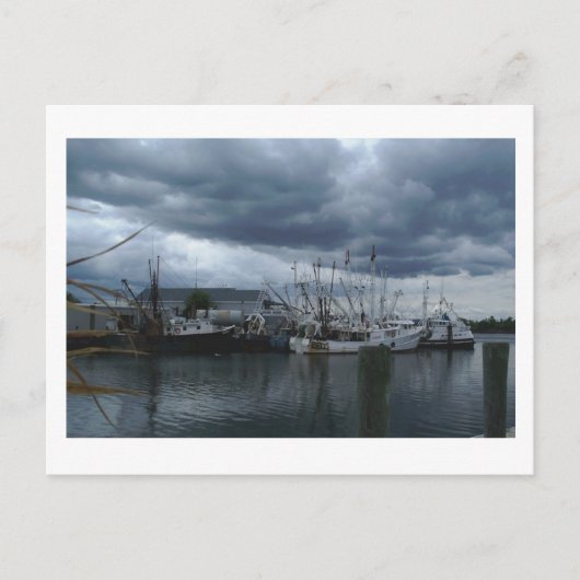 Point Pleasant Beach Fishing Boote Postkarte (Vorderseite)