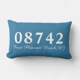 Point Pleasant Beach NJ 08742 Pillow, Realtor Gift Lendenkissen