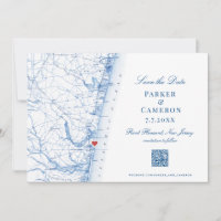 Point Pleasant New Jersey Karte Elegante Wedding