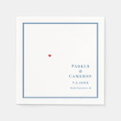 Point Pleasant New Jersey Karte Elegante Wedding Serviette (Vorderseite)