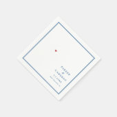 Point Pleasant New Jersey Karte Elegante Wedding Serviette (Ecke)