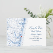 Point Pleasant New Jersey Karte Elegantes Skript (Stehend Vorderseite)