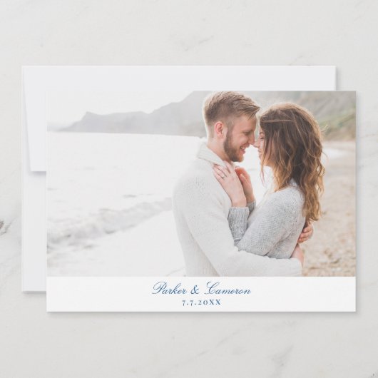 Point Pleasant New Jersey Karte Elegantes Skript (Rückseite)