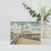 Point Pleasant NJ Beach Train, Vintag Postkarte (Stehend Vorderseite)