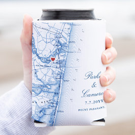 Point Pleasant NJ Gastgeschenk Hochzeit Navy Blue  Dosenkühler