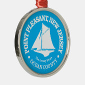 Point Pleasant NJ (sloop) Ornament Aus Metall (Rechts)
