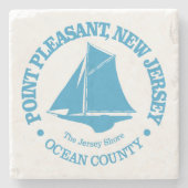 Point Pleasant NJ (sloop) Steinuntersetzer (Vorderseite)