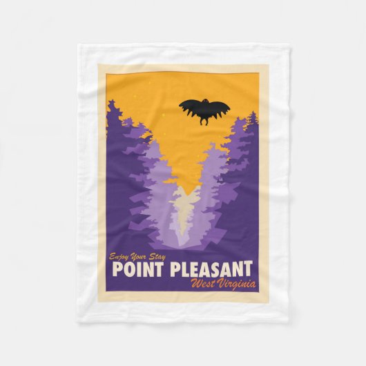 Point Pleasant Tourismus Postcard Classic Fleecedecke (Vorderseite)