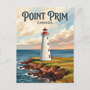 Point Prim Leuchtturm Kanada Postkarte