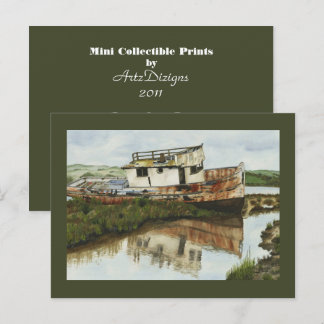 Point Reyes Boat - Mini Collectible Prints Postkarte