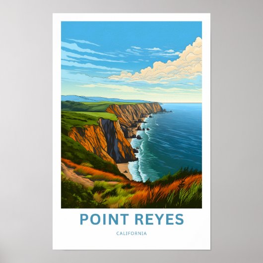 Point Reyes California Travel Print Poster (Vorne)