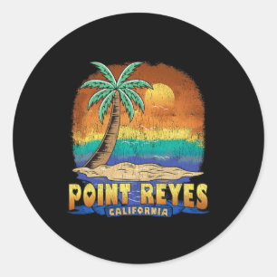Point Reyes California Vintag beängstigend Souveni Runder Aufkleber
