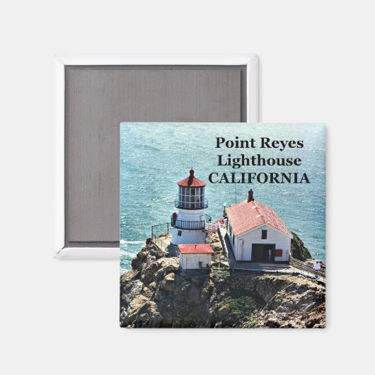 Point Reyes Lighthouse, California Magnet (Vorderseite/Rückseite)