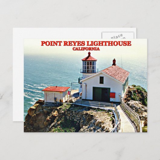 Point Reyes Lighthouse, California Postcard Postkarte