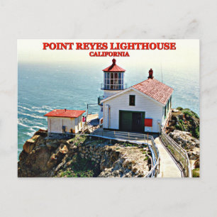 Point Reyes Lighthouse, California Postcard Postkarte