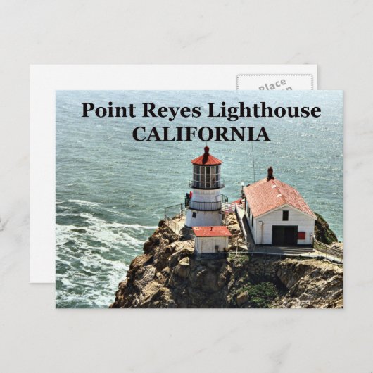 Point Reyes Lighthouse, California Postcard Postkarte (Vorne/Hinten)