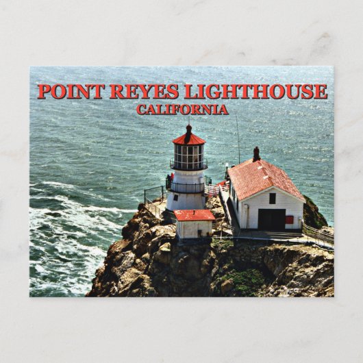 Point Reyes Lighthouse, California Postcard Postkarte (Vorderseite)
