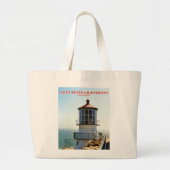 Point Reyes Lighthouse, Kalifornien Jumbo Stoffbeutel (Vorne)