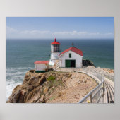 Point Reyes Lighthouse, Marin Landkreis, Kaliforni Poster (Vorne)