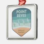 Point Reyes National Seashore California Seaguls Ornament Aus Metall (Links)