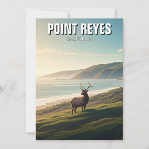 Point Reyes National Seashore Elch Feiertagskarte
