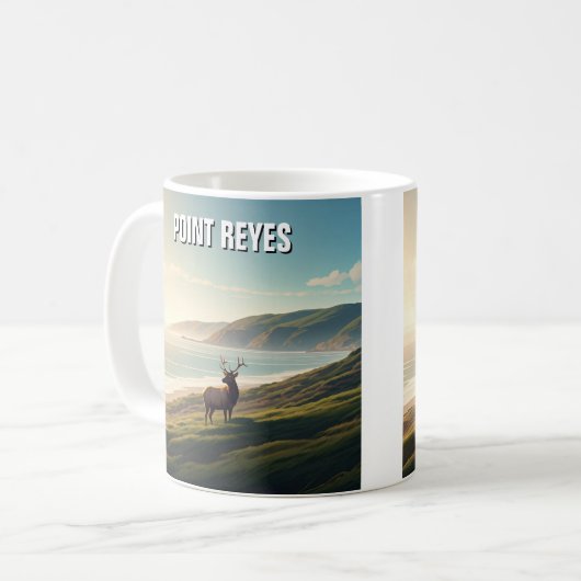 Point Reyes National Seashore Elch Kaffeetasse (Vorderseite Links)