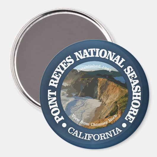 Point Reyes National Seashore Magnet (Vorderseite/Rückseite)