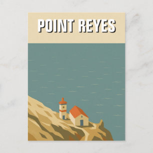 Point Reyes National Seashore Reisen Vintag Postkarte
