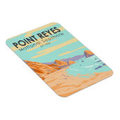 Point Reyes National Seashore Vintag Magnet (Rechte Seite)