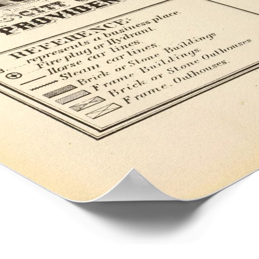 Point Street Iron Works Phenix Iron Foundry Poster (Ecke)