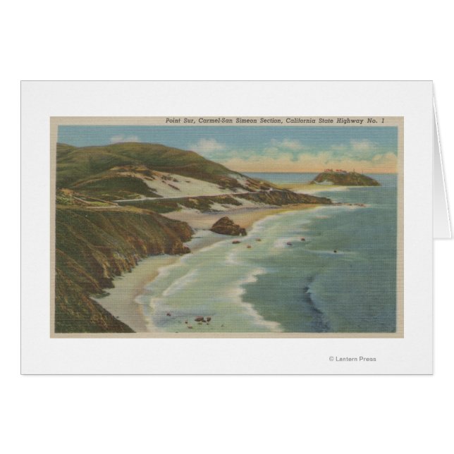 Point Sur, Carmel San Simeon Section, Hwy 1 View (Vorderseite (Horizontal))