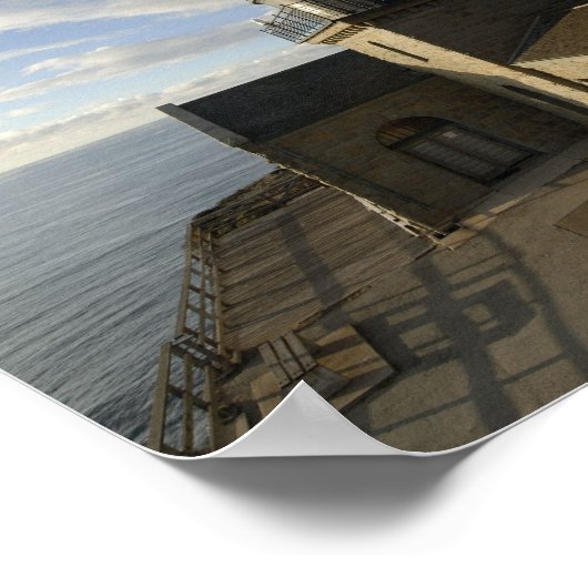 Point Sur Lighthouse Point Sur Staat Historischer  Poster (Ecke)