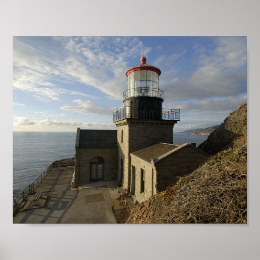 Point Sur Lighthouse Point Sur Staat Historischer Poster (Vorne)