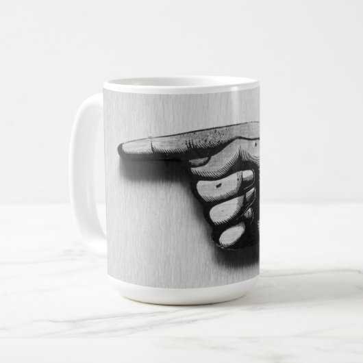 Point the Way Victorian Hand Kaffeetasse (Vorderseite Links)